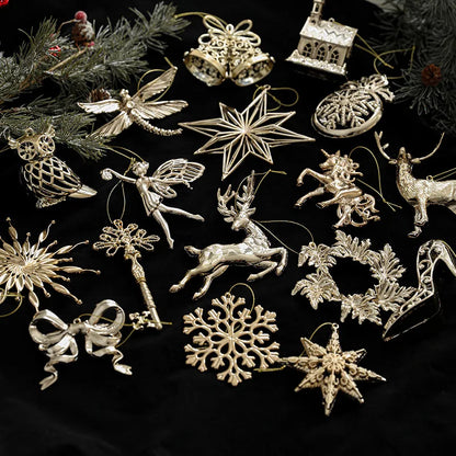 Winterfiguren Kersthangers Set voor Kerstboom en Feestdagen
