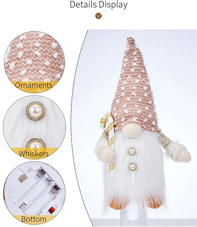 Kerstmanpop Feestdecoratie – 30 cm Kerstfiguur voor Binnen