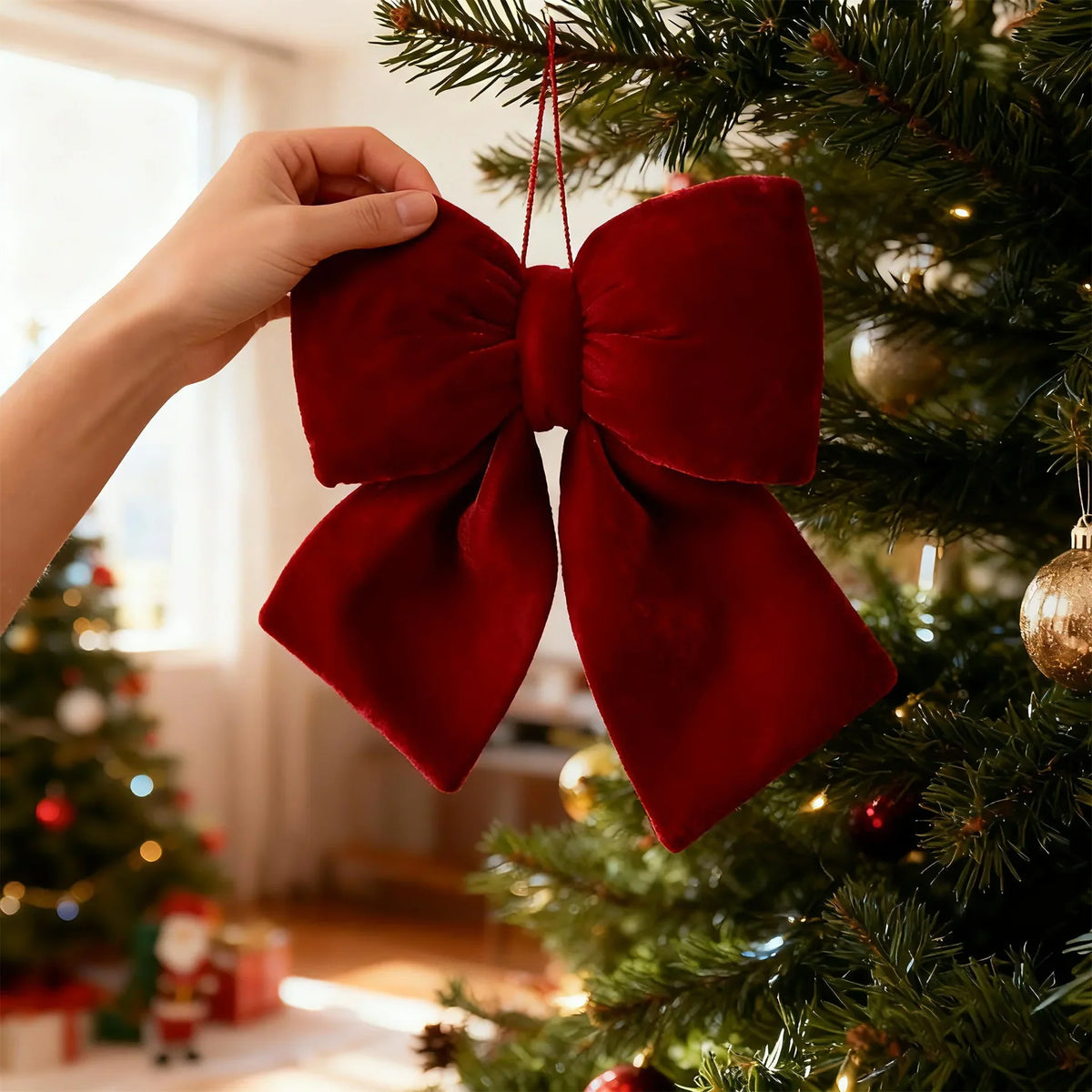 Kerststrikken – Grote Decoratieve Strikken voor Kerstboom en Feestdecoratie
