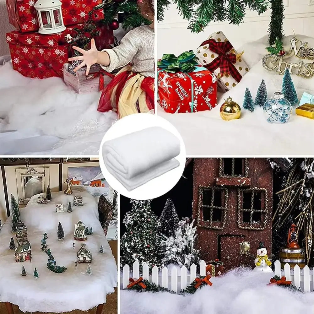 Sneeuwella – Witte Kunstsneeuw Deken voor Kerstdecoratie