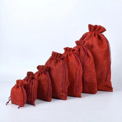 Jutevreugde – 50 Rood-Groene Cadeauzakjes met Trekkoord
