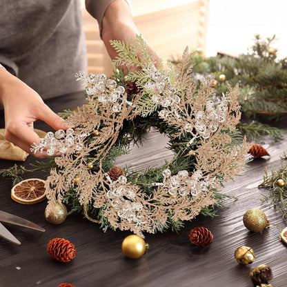 Roodelle – Glitter Kerstbessen en Dennentakken voor Kerstdecoratie