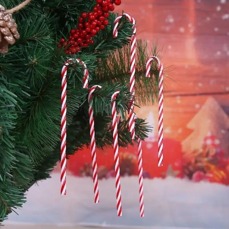 Kerst Zuurstokken – Set van 10 of 20 Kerstboom Hangers van 15 cm
