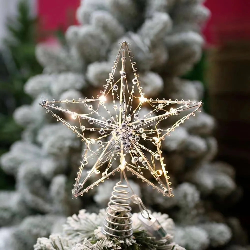 Kerstboom Stertop – Spiraalvormige LED Boomtop met Warm Licht