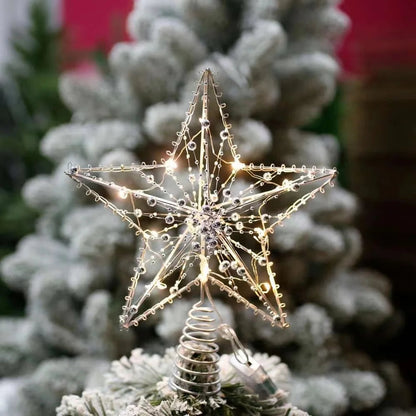Kerstboom Stertop – Spiraalvormige LED Boomtop met Warm Licht
