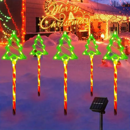 Solar Kerstboomverlichting Set van 5 – 46 cm voor Buiten