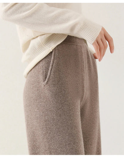 Mare Dames Corduroy Broek – Wijde Pijpen en Elastische Tailleband