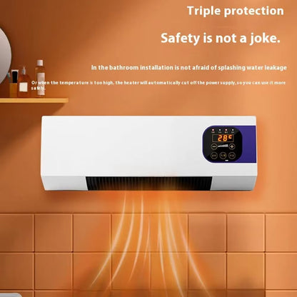 Wandventilator met Keramische Verwarming Afstandsbediening 2000W