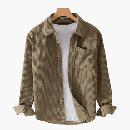 Michael – Heren Corduroy Overhemd met Knopen