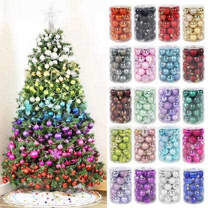 Kerstglans Noëlle – Set van 34 Kerstballen van 4 cm voor de Kerstboom