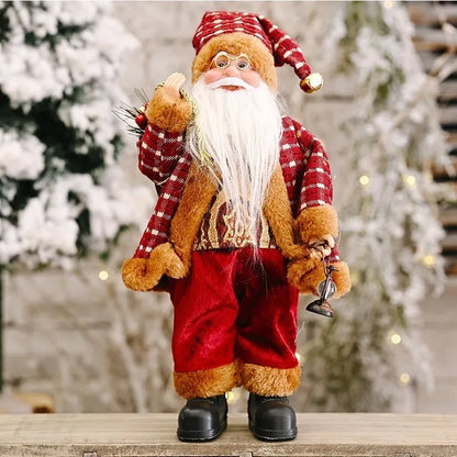 Kerstmanpop Feestdecoratie – 30 cm Kerstfiguur voor Binnen