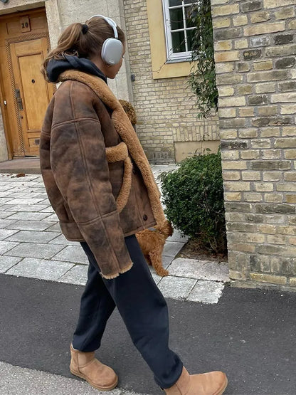 Veerle Dames Korte Winterjas – Elegante Jas voor Herfst en Winter
