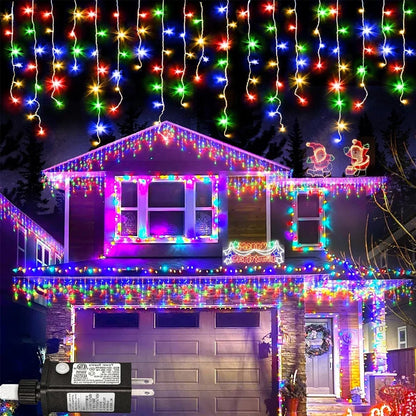 IJslicht Aurora – LED IJspegel Kerstverlichting 20 m met 480 LED's