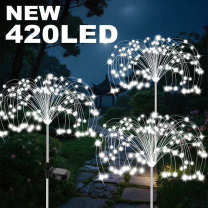 Vuurwerklicht Tuinlampen – Decoratieve LED Buitenverlichting
