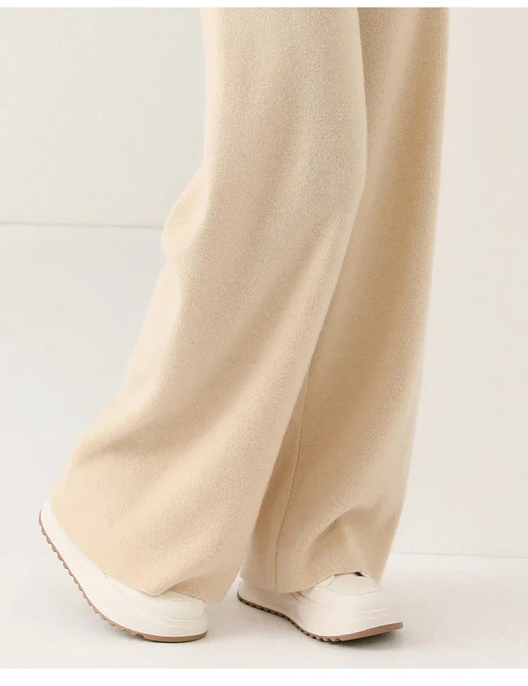 Mare Dames Corduroy Broek – Wijde Pijpen en Elastische Tailleband