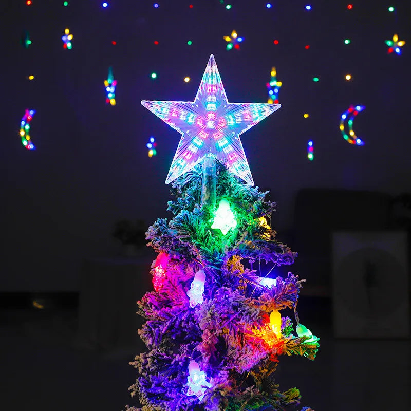 Sterrenstraling – LED Kerstster voor de Boomtop van 17 x 18 cm