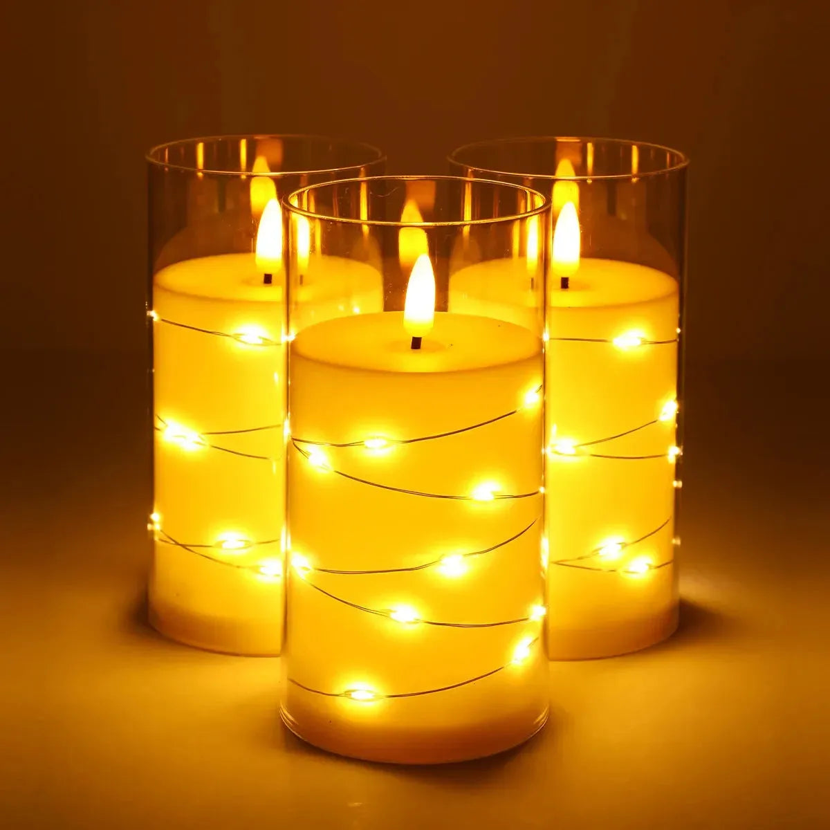 LED Kaars met Flikkerend Licht – Batterijgevoede Kerstdecoratie
