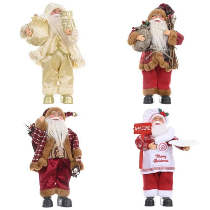 Kerstmanpop Feestdecoratie – 30 cm Kerstfiguur voor Binnen