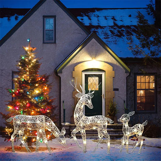 LED Rendier Kerstdecoratie – Warme Verlichting voor Tuin en Huis