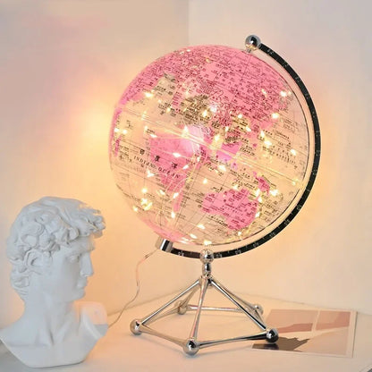 Royaleva LED Rotating World Globe Lamp – Verlichte Werelddecoratie