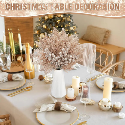 Roodelle – Glitter Kerstbessen en Dennentakken voor Kerstdecoratie