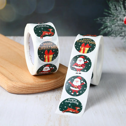 Sneeuwpret Kerststickers met Sneeuwmanontwerpen voor Feestdecoratie