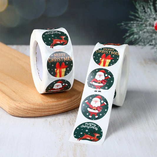 Sneeuwpret Kerststickers met Sneeuwmanontwerpen voor Feestdecoratie