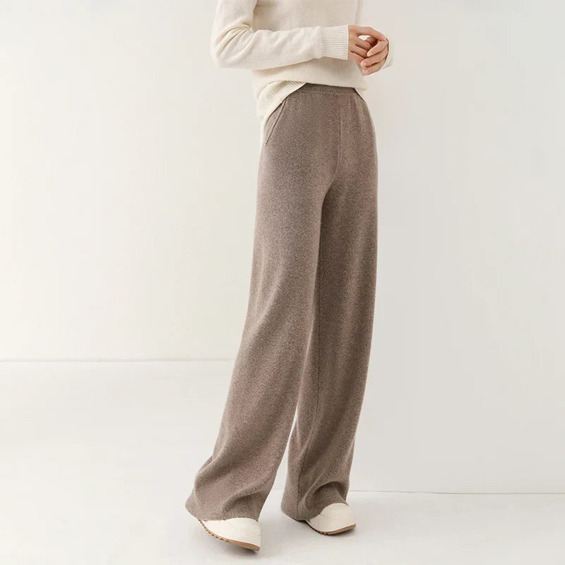 Mare Dames Corduroy Broek – Wijde Pijpen en Elastische Tailleband