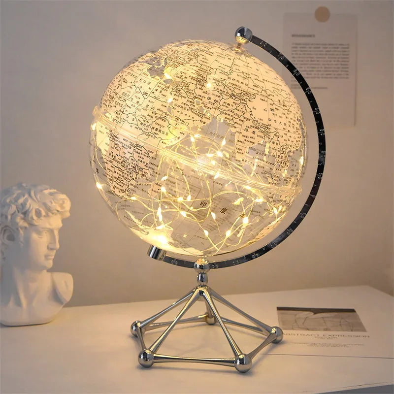 Royaleva LED Rotating World Globe Lamp – Verlichte Werelddecoratie