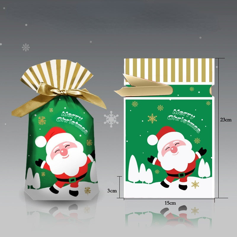 Kerstkabouter – Set van 5 Kerstcadeautasjes voor Snoep en Kleine Cadeaus