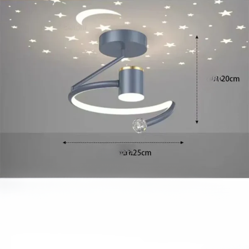 Sterrenkoepel – LED plafondlamp met sterrenhemel-effect, 50 cm