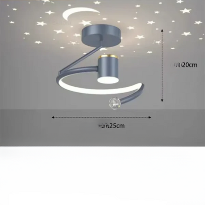 Sterrenkoepel – LED plafondlamp met sterrenhemel-effect, 50 cm