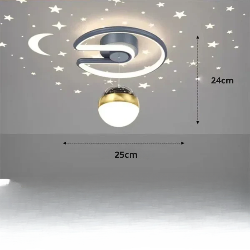 Sterrenkoepel – LED plafondlamp met sterrenhemel-effect, 50 cm