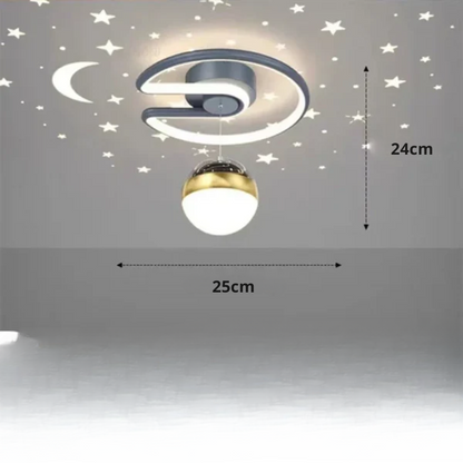 Sterrenkoepel – LED plafondlamp met sterrenhemel-effect, 50 cm