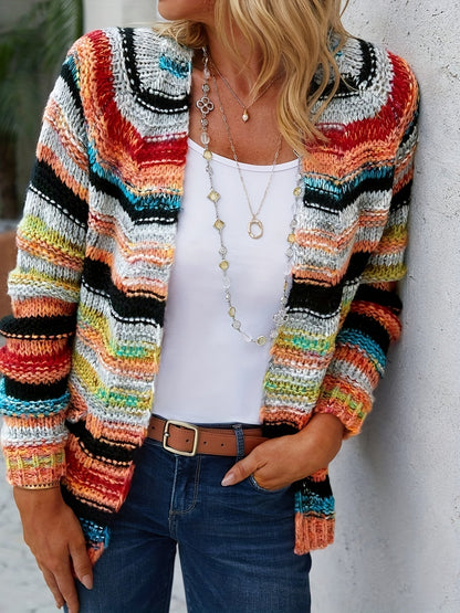 Dames Cardigan Livia – Gebreid Meerkleurig Oversized