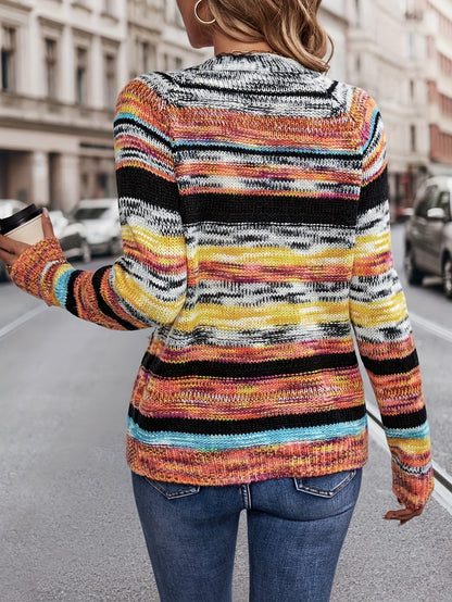 Dames Cardigan Livia – Gebreid Meerkleurig Oversized