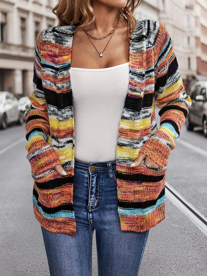 Dames Cardigan Livia – Gebreid Meerkleurig Oversized