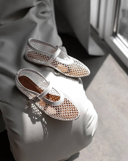 LuchtElegance Mesh Ballerina's voor Dames – Licht en Comfortabel