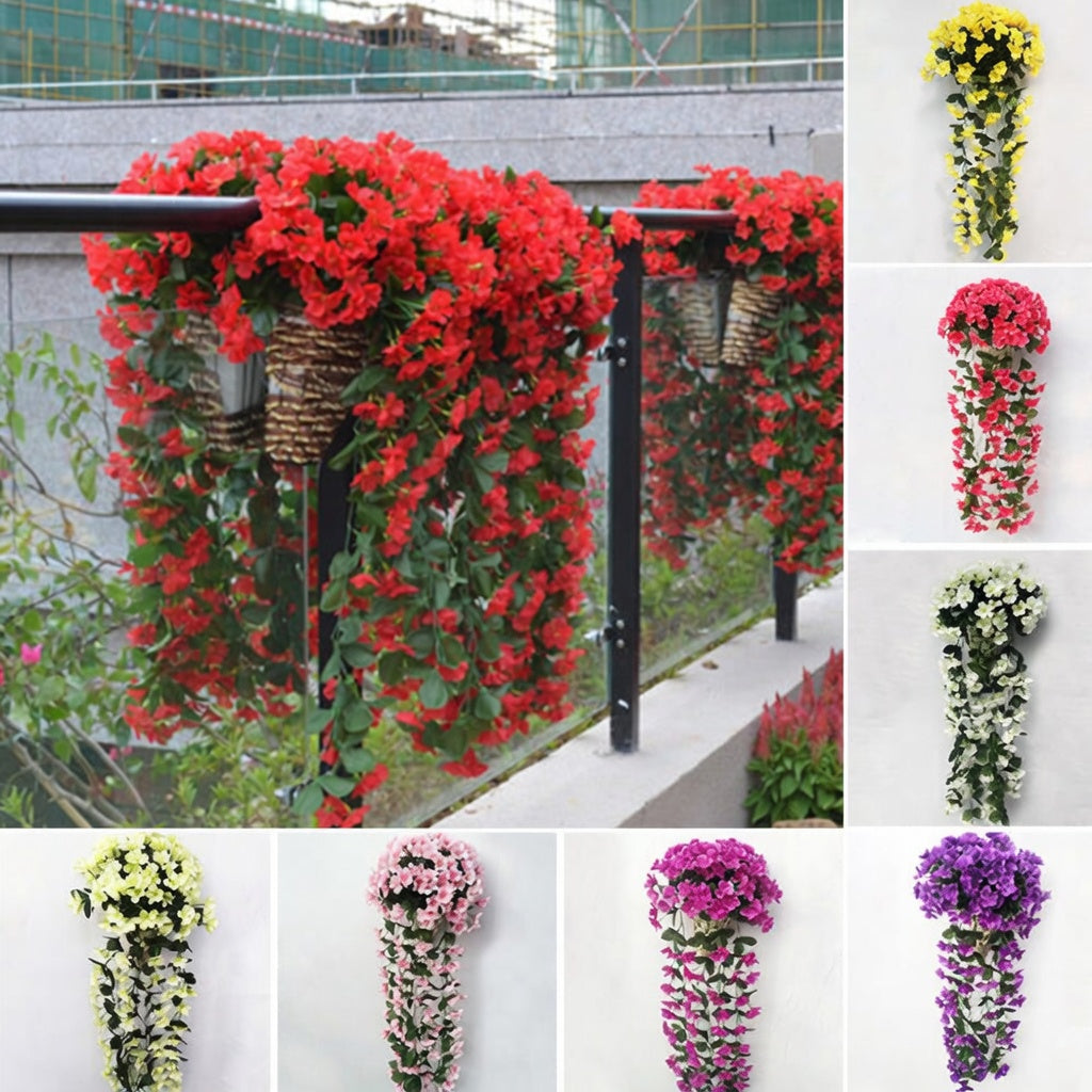Livia Orchideeën Cascade Kunstbloemen Hangdecoratie 75 cm