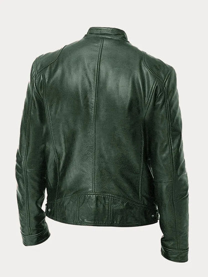 Nachtvallei Herenjas van Imitatieleer met Stoere Vintage Uitstraling