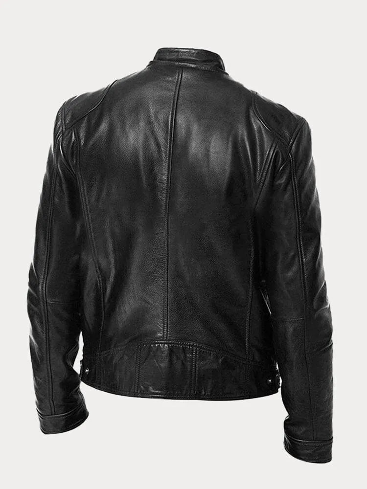 Nachtvallei Herenjas van Imitatieleer met Stoere Vintage Uitstraling