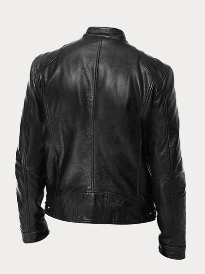 Nachtvallei Herenjas van Imitatieleer met Stoere Vintage Uitstraling