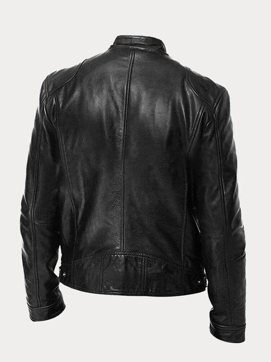 Nachtvallei Herenjas van Imitatieleer met Stoere Vintage Uitstraling