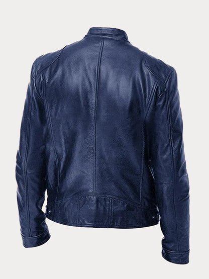 Nachtvallei Herenjas van Imitatieleer met Stoere Vintage Uitstraling
