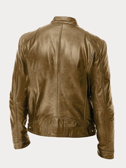 Nachtvallei Herenjas van Imitatieleer met Stoere Vintage Uitstraling