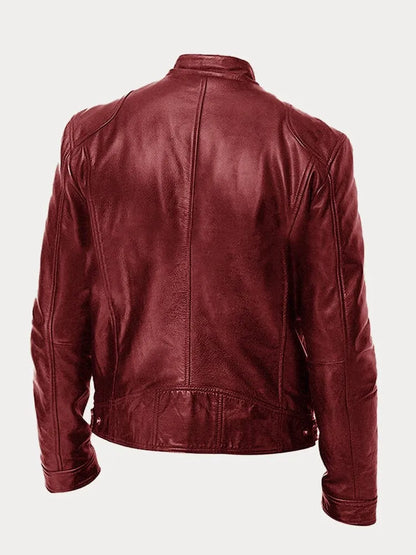 Nachtvallei Herenjas van Imitatieleer met Stoere Vintage Uitstraling