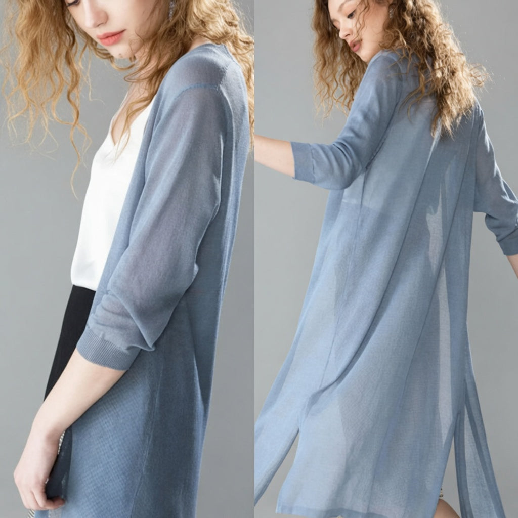 Valnera lang dames vest elegant lichtgewicht comfortabel model