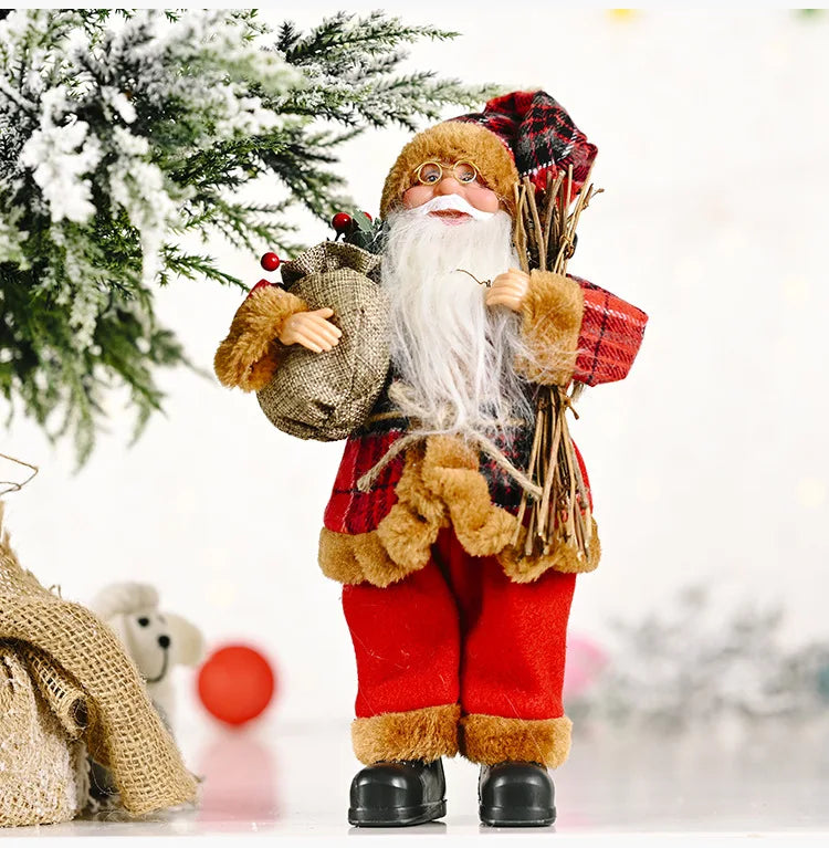 Kerstmanpop Feestdecoratie – 30 cm Kerstfiguur voor Binnen