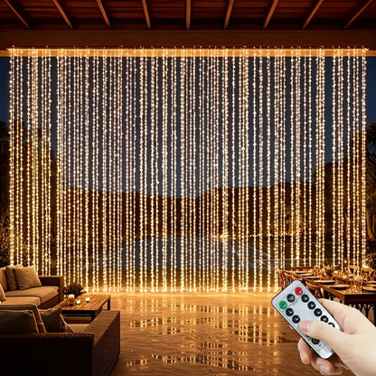Lichtgordijn Sfeergloed – USB LED Gordijnverlichting met 8 Lichtstanden