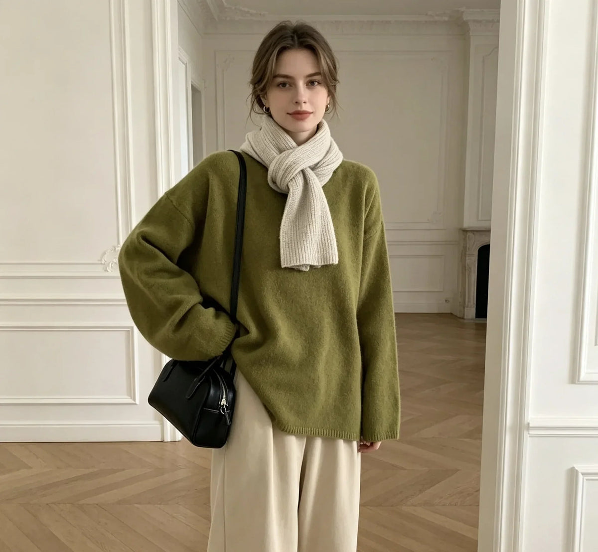 Oversized Dames Sweater Livia – Comfortabele Trui met Ronde Hals